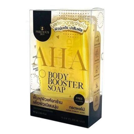 صابون الجسم AHA لتفتيح وتجديد البشرة مع ليفة